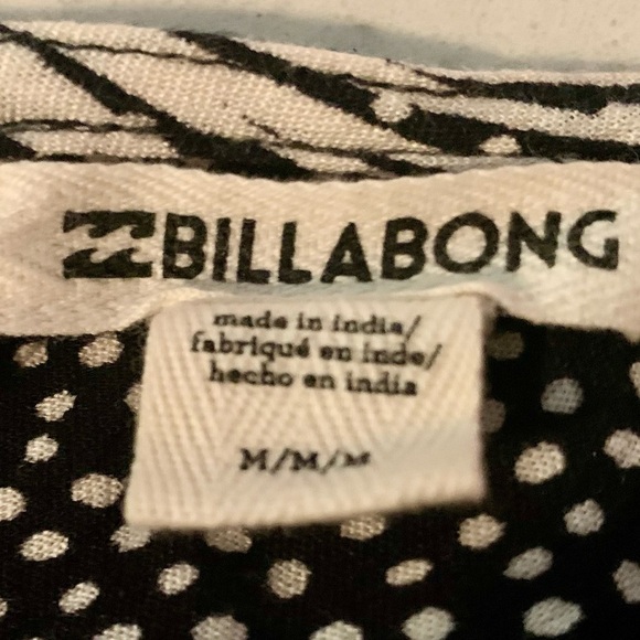 Billabong Black and White Wide Leg Jumpsuit - Picture 3 of 5